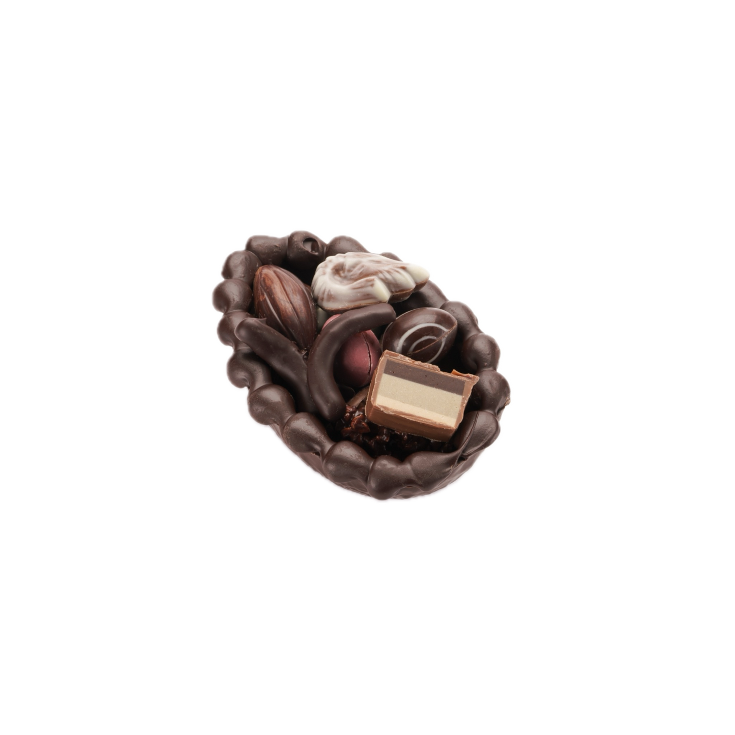 Mezzo Uovo al latte con cioccolatini misti. 250gr GD0051
