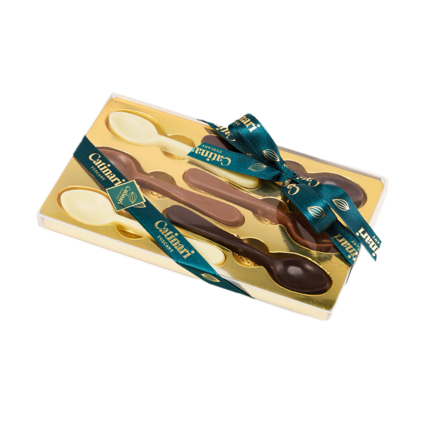 Confezione da 6 cucchiaini assortiti al cioccolato. 60gr GD0030