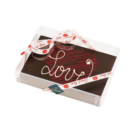 Tavola cioccolato fondente personalizzabile. 150gr GD0055
