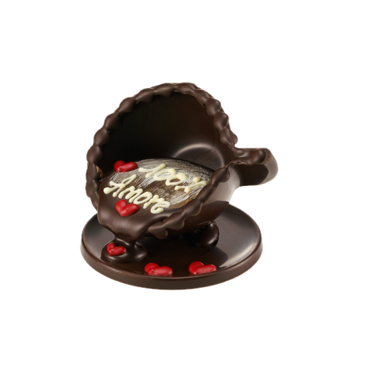 Tazzina al cioccolato fondente con dedica personalizzabile. 90gr GD0033