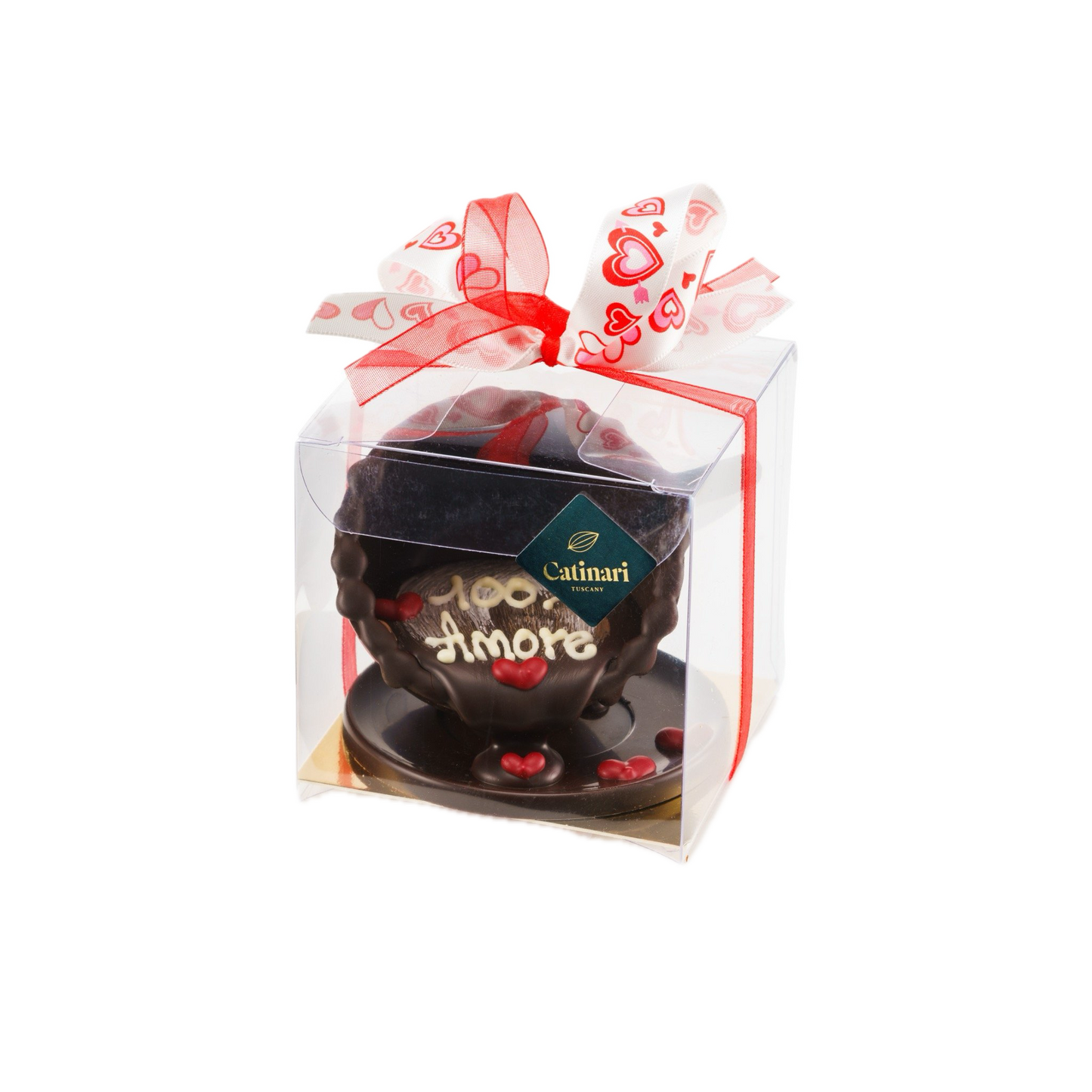 Tazzina al cioccolato fondente con dedica personalizzabile. 90gr GD0033