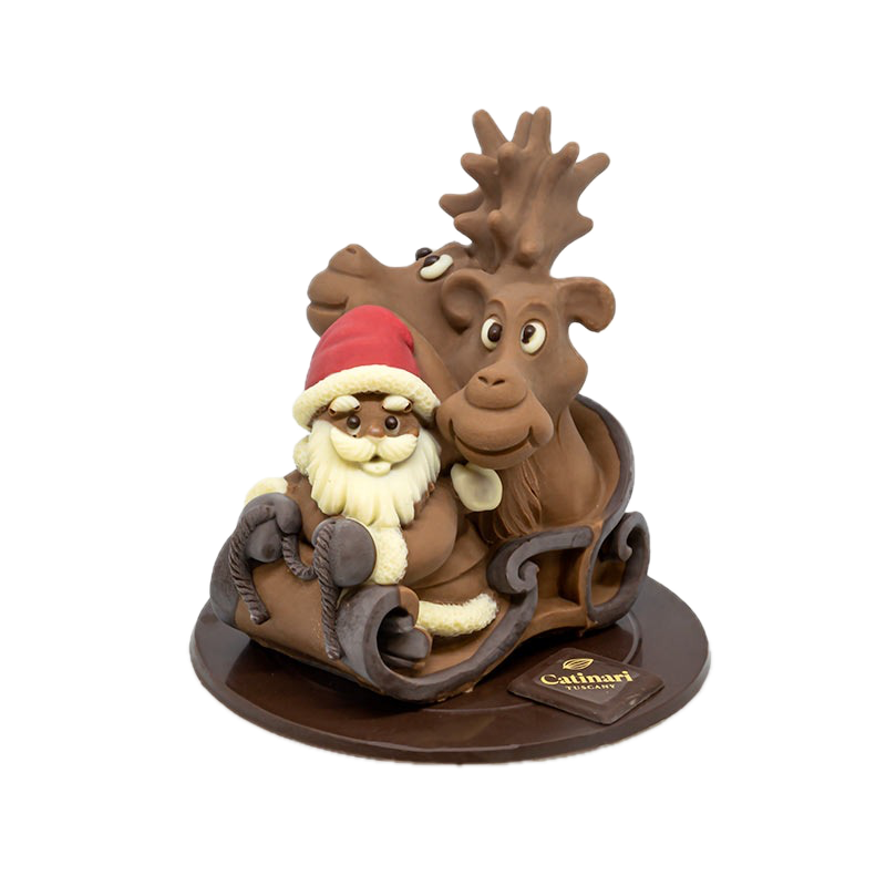 Babbo Natale con slitta e Renne 350gr GD0093