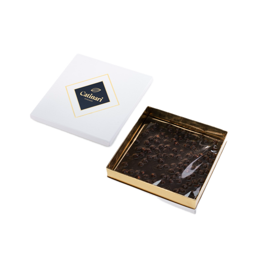 .Schiacciata di Cioccolato Fondente con Nocciole IGP. 450gr GD0011