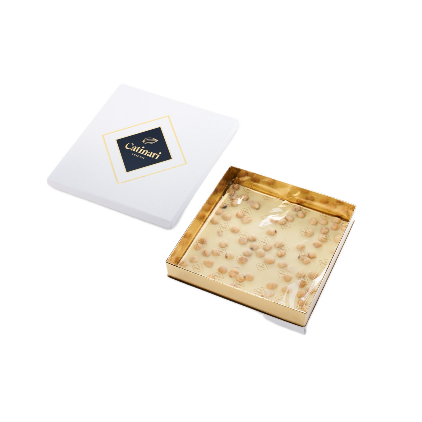 Schiacciata di Cioccolato Bianco con Nocciole IGP. 450gr GD0012