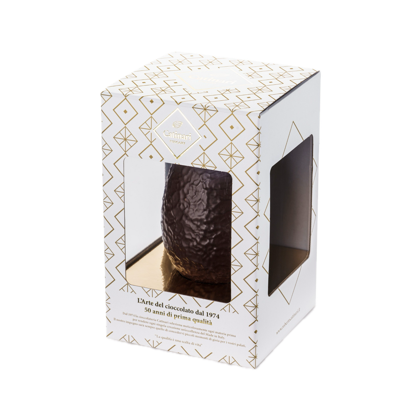Uovo di Pasqua Classico Artigianale Gourmet Catinari Cioccolato Fondente 320g GD0068